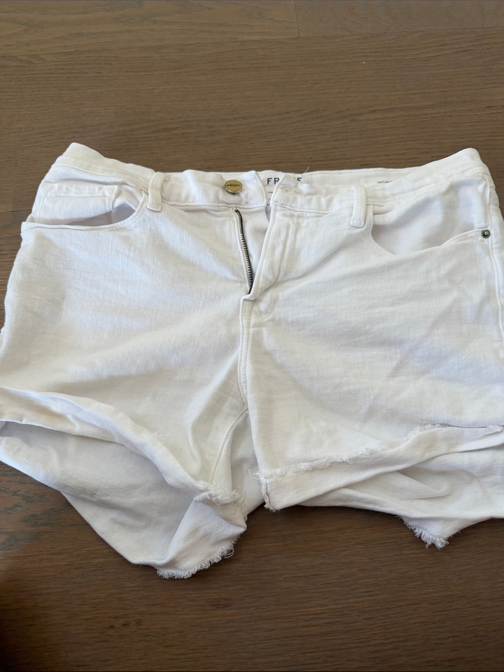 Frame White Women’s Denim Shorts -